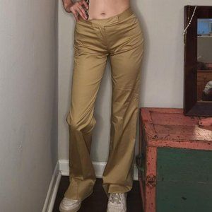 Sz 2, *NWOT* BCBG MaxAzria Vintage 2000s flare khaki dress slacks